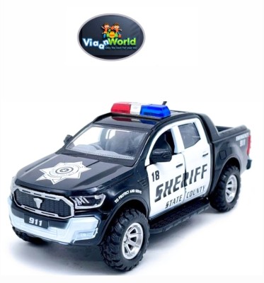 viaan world New Launch Door Openable Sheriff State Country Police Pullback Actions Car Toys(Black, Pack of: 1)