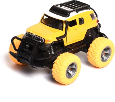 Braintastic Alloy Metal Diecast Off Road Model Pull Back Car with Sound & Light Toys for Kid(Yellow, Pack of: 1)