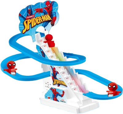 KTRS Spider Man Climbing Toys,Electric Spider Man Chasing Race Track Game Set(Multicolor, Pack of: 1)