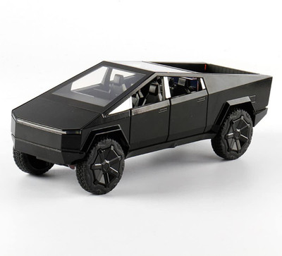 SPENOP Die-cast Metal Toy Car 1:24 Cyber Truck blk(Black)