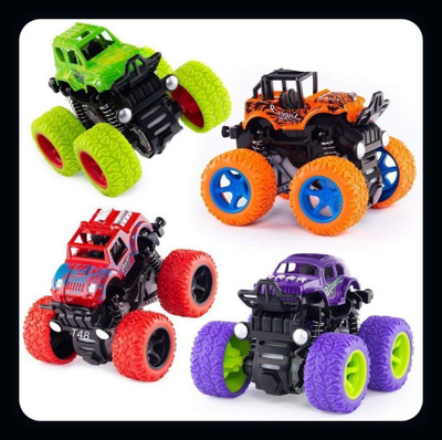 U.R.M. Enterprises Monster truck 360° Stunt car with Rubber tyre|Multicolor_MINI93(Multicolor)