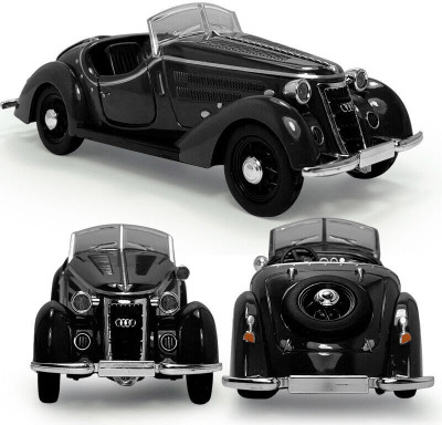 ATRI 1:32 Scale Die Cast Metal Vintage Model Pull Back Car Toy with Lights Sound(Black, Pack of: 1)