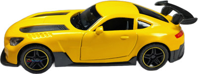 ADITECHON 1:32 Scale Alloy Die-Cast Metal Sports Toy Car ( Open Door & Pull Back )(Yellow, Pack of: 1)
