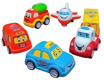 hda group Kids Unbreakable Pull Back Vehicle Push and Go(Multicolor, Pack of: 1)