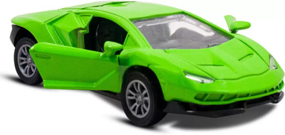 Vishal Toyss Lamborghini Metal Car Toy 1/32 Scale - Realistic Die-Cast Model ,Opening Doors(Green, Pack of: 1)