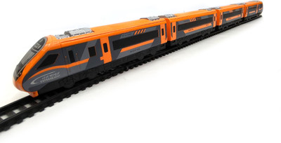 SARASI Nav Bharat Electric Train For Kids, 23 Pc Set with Track Changer & Best Graphics(Orange)