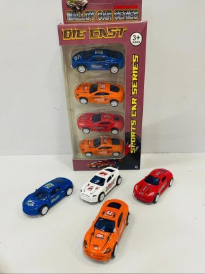 Shivay traders Mini Car for Kids | Pullback Metalic Car- Pack of 4(Multicolor, Pack of: 1)