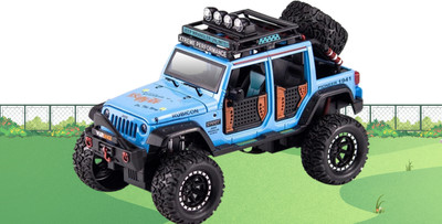 Zuuluzrs Jeep Wrangler Rubicon Alloy Pickup 1:24 Die Cast Model with Sound and Light(Multicolor, Pack of: 1)