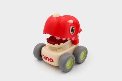 Toy Bharat Toybharat Push N Go Dino Car Fun,and Engaging Toys for Babies and Toddlers(Red, Pack of: 1)