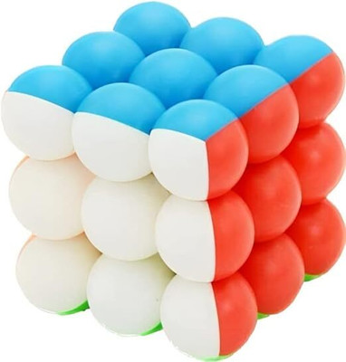 CHIPPI Bubble Cube 3x3x3 High Speed Sticker Less Magic Puzzle Cube Game Cube for Kids(1 Pieces)