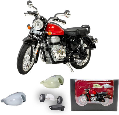 Die Cast Toy Motorbike Model for Display and Gifts(Red, Pack of: 5)