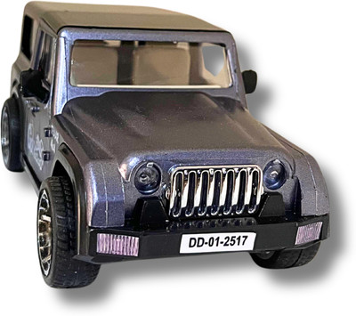 WooZee 4X4 THAR TOY CAR PULL BACKTION ACTION FOR KIDS(Grey, Pack of: 1)