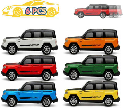 RAD CARTEL Mercedes G-Wagon Die-Cast Toy Car with Pullback & Realistic Design(Multicolor, Pack of: 6)