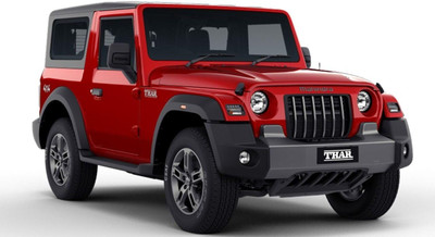 Pancikaa Mahindra Thar DieCast Metal Toy 1:32 Scale SUV Miniature Model with Light, Music(Red, Pack of: 1)