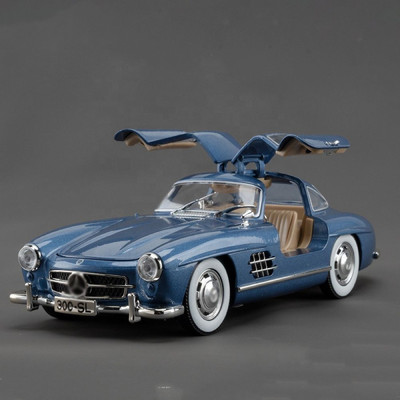 SKBD 1:24 Die-cast Metal Car Vintage Toy Car 300 SL SKD(Blue)