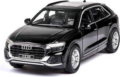 Pepstter 1:32 Scale Audi Q8 Alloy Pull Back Car Toy with Sound & Light(Black, Pack of: 1)