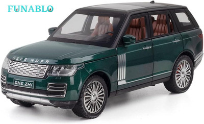 FUNABLO 1:24 Scale Range Rover Metal Pull Back Die-cast Car with Sound & Light(Green, Pack of: 1)