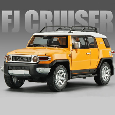 SPENOP 1:24 Model Metal Car FJ Cruiser Toy(Yellow, Pack of: 1)