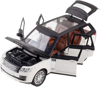 COELON 1:24 Die Cast Metal Car Refender Model Car Light Sound Pull Back Car Toy For Boy(White, Pack of: 1)