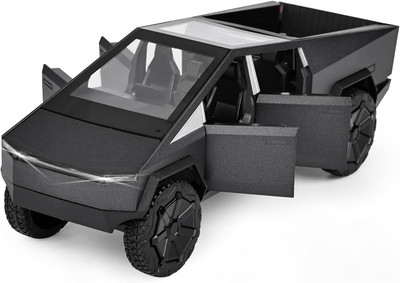deoxy 1:32 Scale Electric Tesla Cyber Truck Die-Cast Model Car with Openable Door Toy(Black, Pack of: 1)