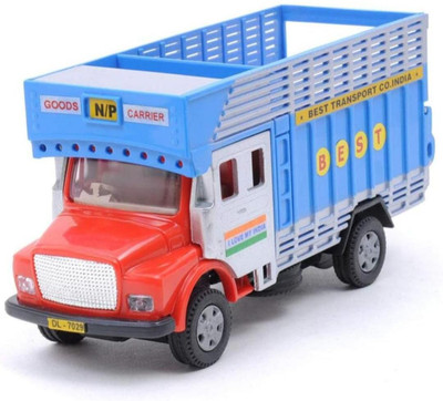 Buyberry Public Truck Toy | Realistic Model | Durable Plastic Vehicle for Kids(Red, Blue, Pack of: 1)