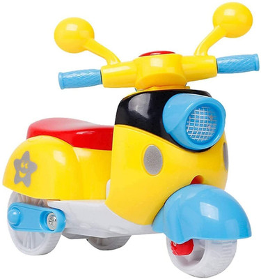 Awesome Play Mini Pull Back Scooter for Kids Adults Seat Model Steering Wheel Scooter Toy(Multicolor, Pack of: 1)