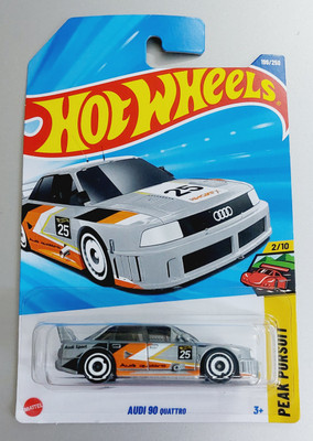 HOT WHEELS C4982 2/10 AUDI 90 PEAK PURSUIT 199/250 DIE CAST TOY CAR Mainline K CASE(Grey, Pack of: 1)