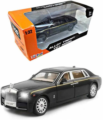 swe Die cast Rolls Royce Light & Music Phantom Car Alloy Pull-Back Model Toys(Black, Pack of: 1)