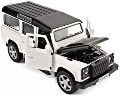 deoxy 1:32 Scale Die-cast Metal Jeep Pullback Car toy With Light & Sound(White, Black, Pack of: 1)