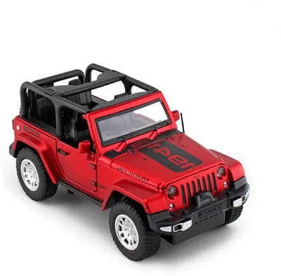 MOOBOO 1:32 Scale RUBICON 1941 JEEP CAR Toy Model Car for Kids Die cast Model Car(Red, Pack of: 1)