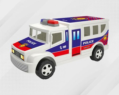 YUIOP - Police Van Toy for Kids - Pull Back Vehicle Toy - Fun and Engaging(Multicolor, Pack of: 1)