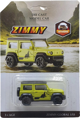 MINIMOTO Jimny/Thar Die Cast Alloy Metal Model Car 1:64 Scale Size Race Car Toy for Kids(Yellow, Pack of: 1)