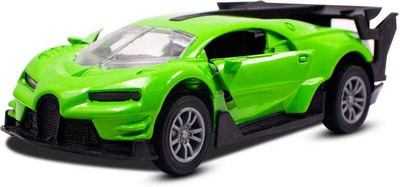 swe 1:32 Scale Model Metal Car With Opening Doors,Pull Back Die Cast Racing Car Toy(Green)
