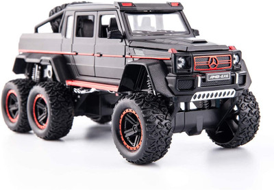 DEZICON 1:24 Scale Die-Cast Benz G63 6X6 Metal PullBack DZE(Black, Pack of: 1)