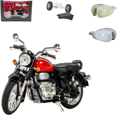 Die Cast Sleek Vintage Cruiser Toy Motorcycle Model(Red, Pack of: 1)