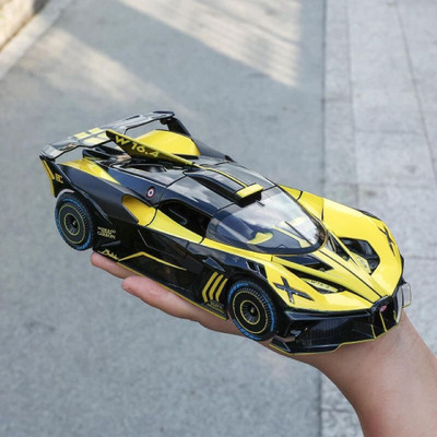 RUTSHRA 1:24 Die-cast Metal Car Bolide Car Toy yel RSH(Yellow, Pack of: 1)