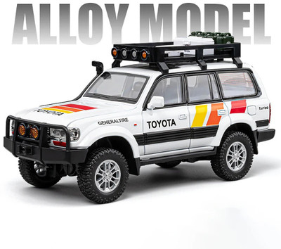 DEZICON 1:24 Model LC80 Toy Car For Kids Die-cast Metal DZE(White, Pack of: 1)