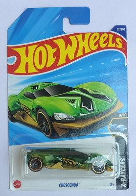 HOT WHEELS X-RAYCERS 3/10 CRESCENDO TOY CAR(Green, Pack of: 1)