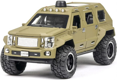 SPENOP 1:24 Scale Die-cast Metal Car Die-cast Model Pattong(Green, Pack of: 1)