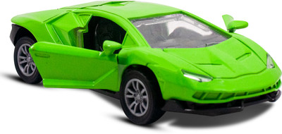 Toy Cloud Metal Car Toy 1/32 Scale with Door Opening, Pull Back Die Cast Realistic Model(Green, Pack of: 1)