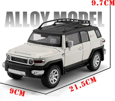 SKBD 1:24 Model Metal Car FJ Cruiser Toy Die-cast SKD(White, Pack of: 1)
