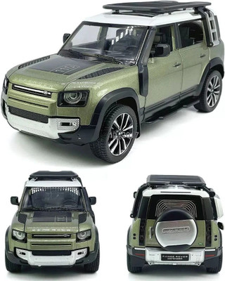 Toybot 1:32 Scale Die-Cast Land Rover Defender Car - Openable Door & Hood, Pullback(Multicolor)