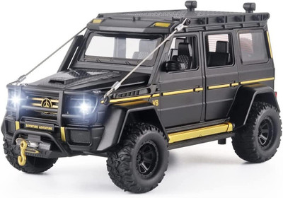 SPENOP 1:24 Adventure Die-cast Metal Toy Car BB avnt(Black)