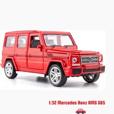Arizuul 1:32 Mercedes-Benz AMG G65 Diecast Car Safe Non-Toxic Learning Toy for Toddlers(Black, White, Red, Pack of: 1)