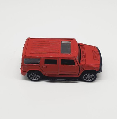 JVTS Hummer Die Cast Metal Car Toy Scale Model with Opening Doors Pull Back Car Toy(Red)