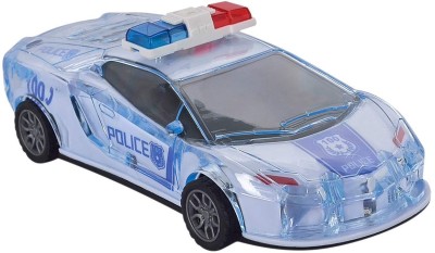 jmv Police Car Pull Back N Go Miniature Dinky Car Scaled Models Free Wheel Toy(Multicolor, Pack of: 1)