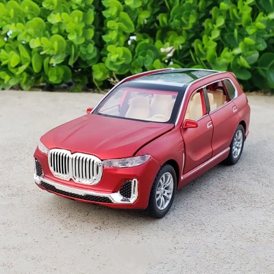 PINQUE 1:32 Scale BMW X7 Car For Kids with 6 Openable Doors Music Lights Pull Back Car(Black, Pack of: 1)
