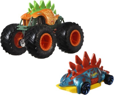 HOT WHEELS Monster Trucks MOTOSAURUS vehicle (Pack of 2)(Multicolor, Pack of: 2)