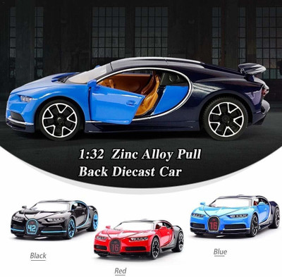 JRCLUB 1:32 Scale Die-cast Metal Model Red Lykan Hypersport Sport Pull Back Car Toy(Multicolor)