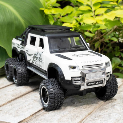 RUTSHRA Die-cast Car 6x6 Wheel Metal wht RSH(White, Pack of: 1)